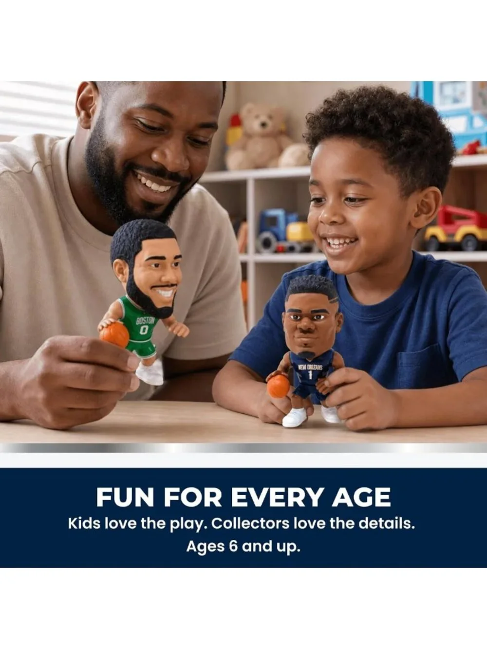 NBA Action Figure - Party Animal Big Shot Jayson Tatum Collectible Toy